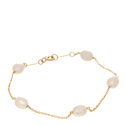 Tiffany 18K Yellow Gold Pearl 5.5-6mm Elsa Peretti Pearls By The Yard Bracelet 1 of 4