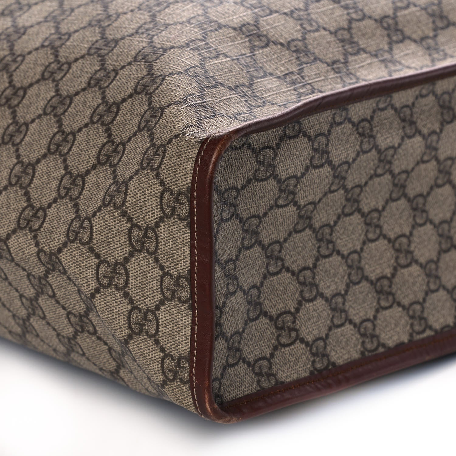 Gucci GG Plus Monogram Large Signature Web Loop Tote Brown 9 of 14