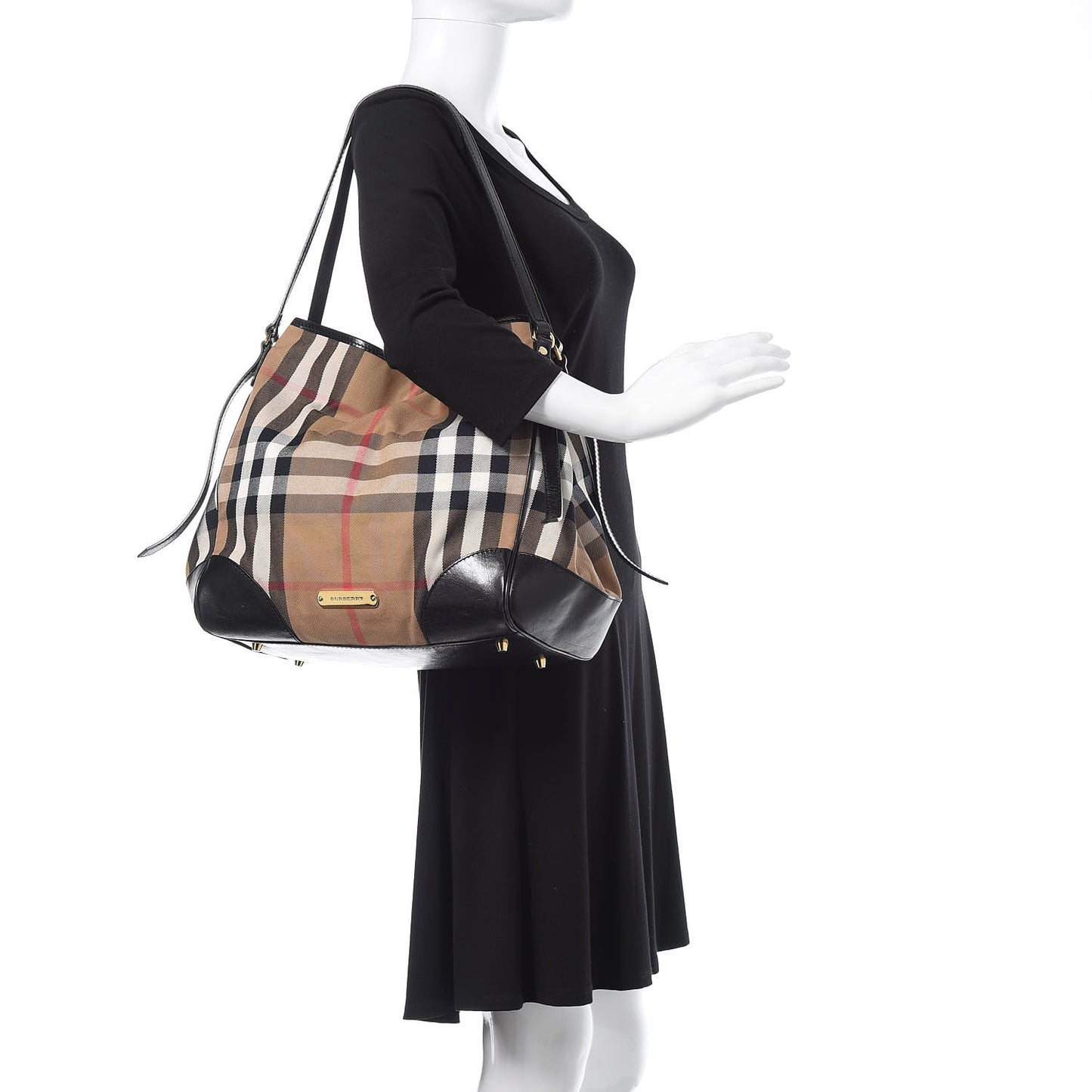 House Check Medium Canterbury Tote Black