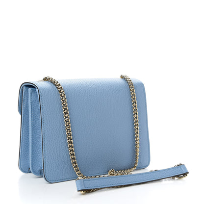 Gucci Dollar Calfskin Small Interlocking G Shoulder Bag Mineral Blue 3 of 11