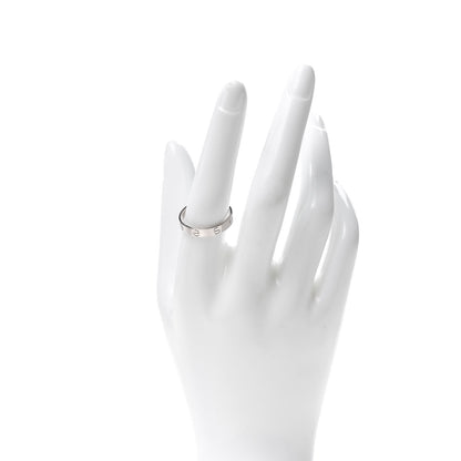 Cartier 18K White Gold 3.5mm LOVE Wedding Band Ring 58 8.5 2 of 5
