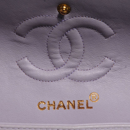 Chanel Lambskin Quilted Small Double Flap Lilac 6 of 9