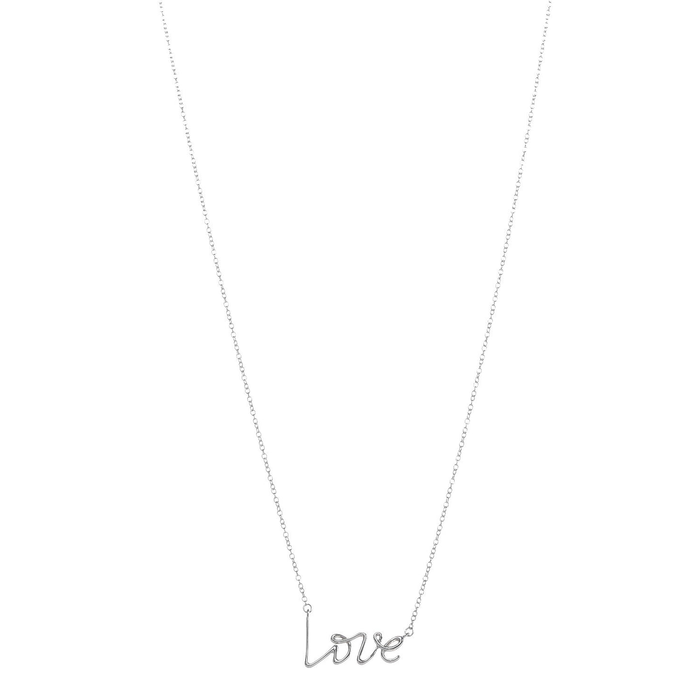 Sterling Silver Paloma Picasso Graffiti Love Pendant Necklace