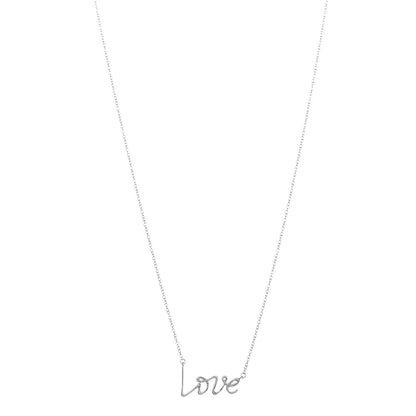 Tiffany Sterling Silver Paloma Picasso Graffiti Love Pendant Necklace 1 of 7
