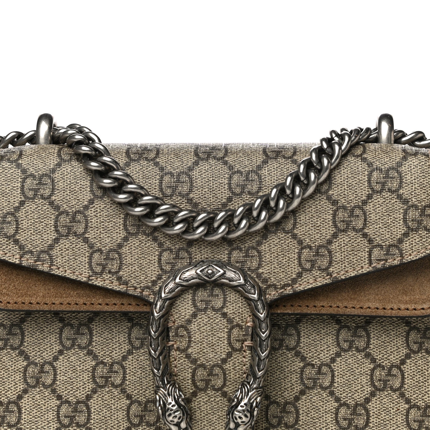 Gucci GG Supreme Monogram Mini Dionysus Shoulder Bag Taupe 8 of 12