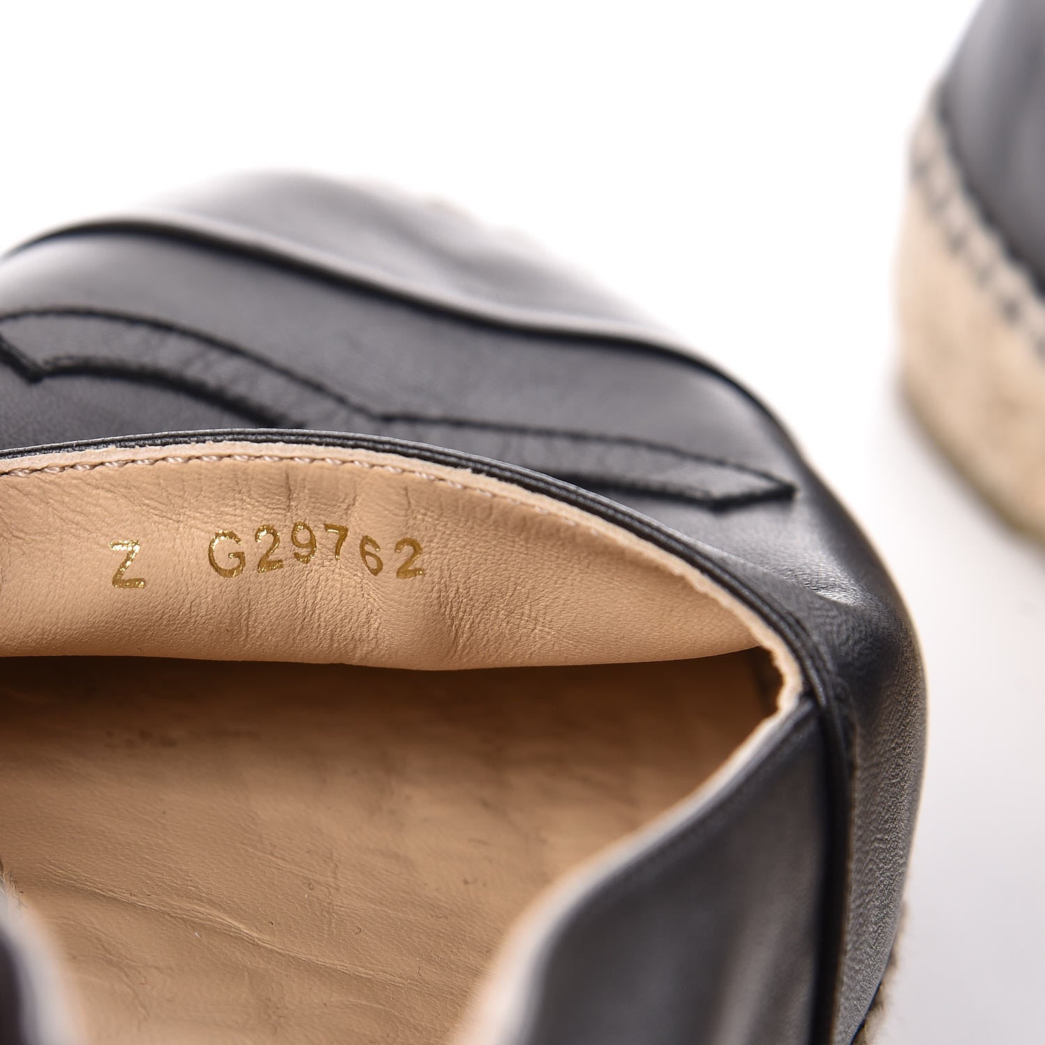Chanel Lambskin CC Espadrilles 38 Black 9 of 11