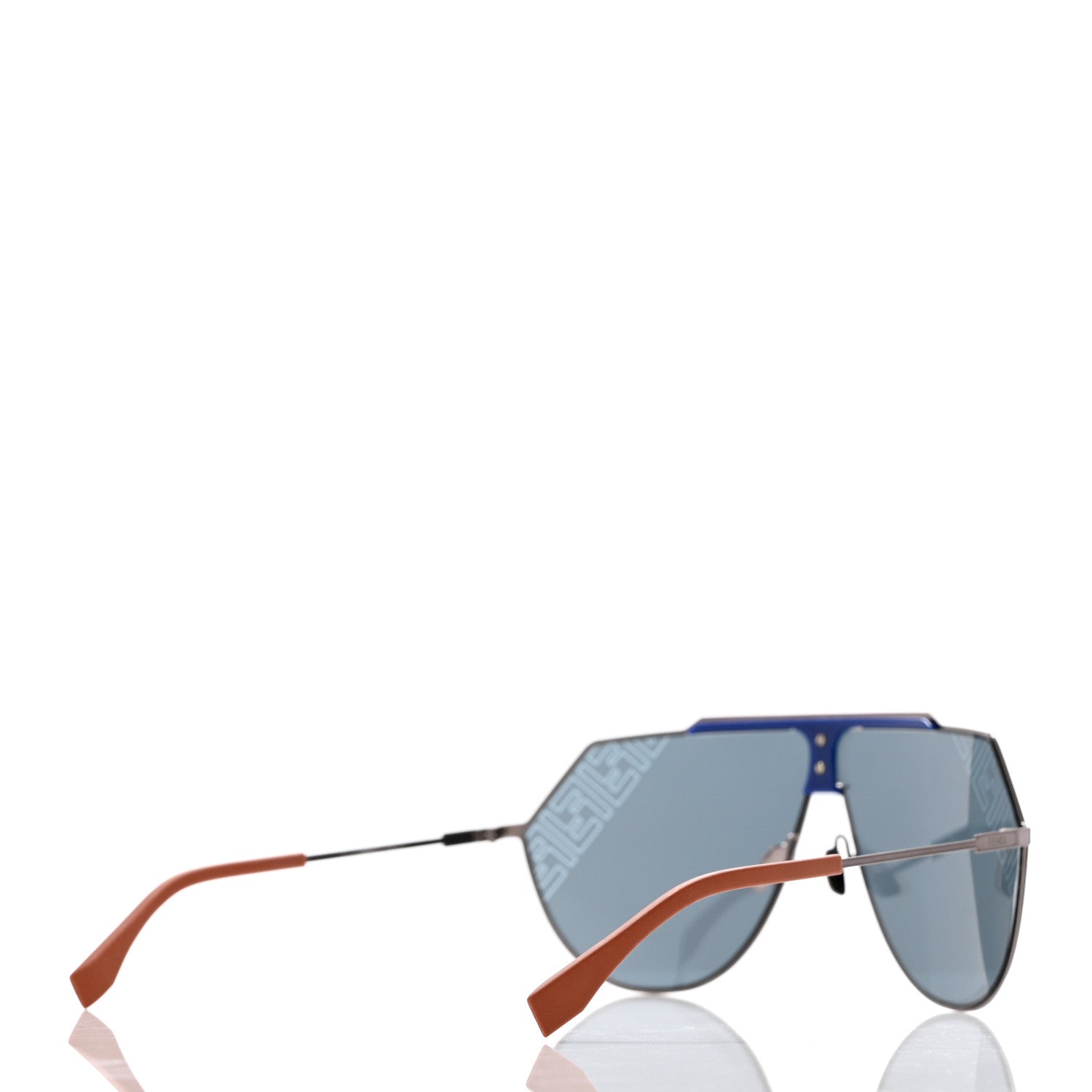 Fendi FF 99MM Shield Sunglasses FF M0075/S Silver 4 of 7