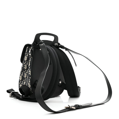 Christian Dior HOMME Oblique Calfskin Mens Mini Saddle Backpack Navy Blue 3 of 11