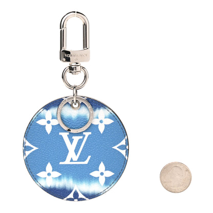 Louis Vuitton Monogram Escale Bag Charm Key Holder Blue 2 of 3