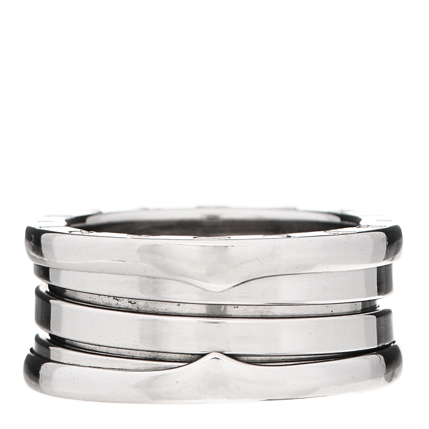 18K White Gold B.Zero1 Three-Band Ring 49 5