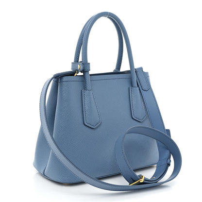 Prada Saffiano Cuir Mini Double Bag Astrale 3 of 9