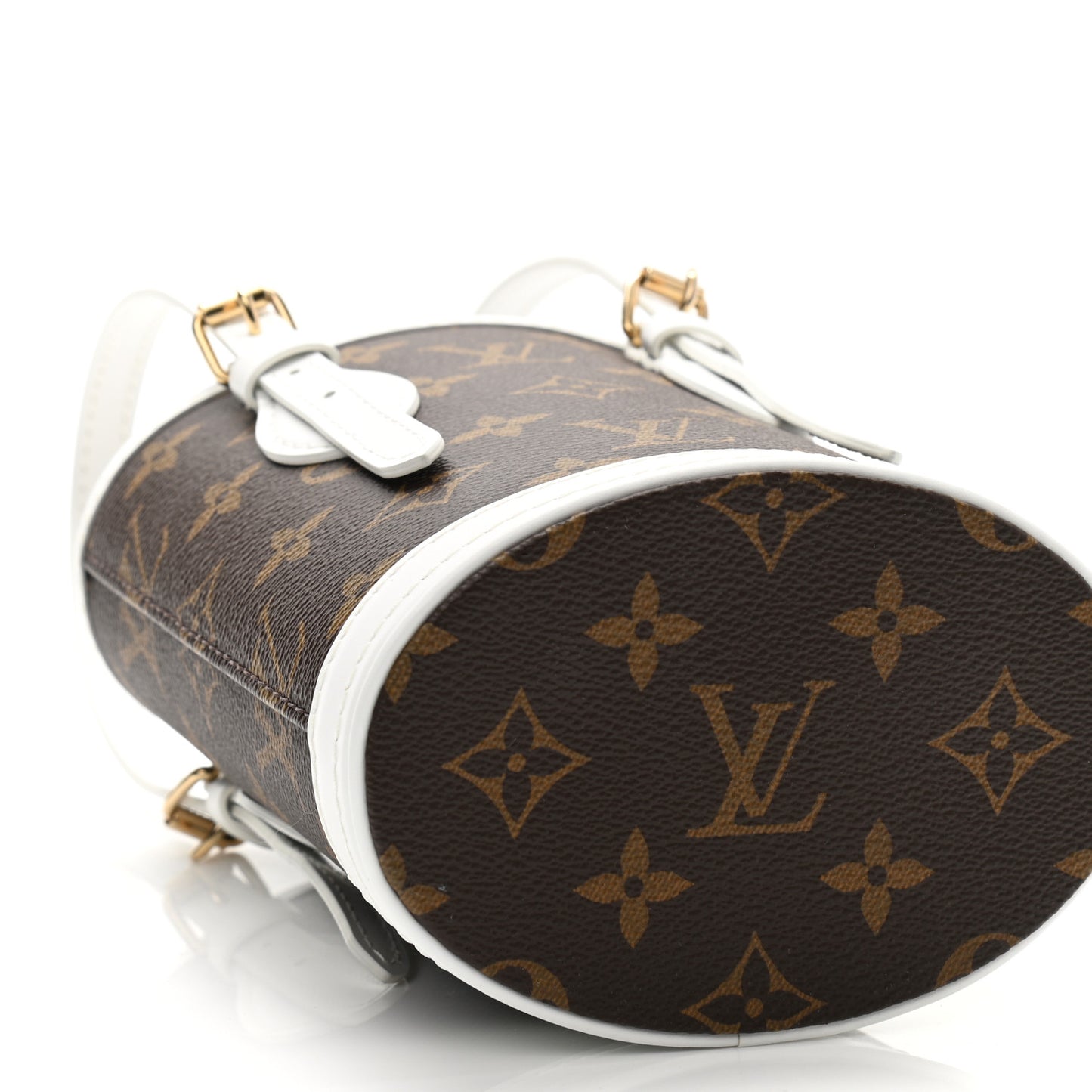 Monogram LV Match Nano Bucket Bag White
