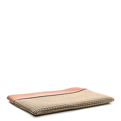 Celine Natural Calfskin Tweed Clutch Tan 4 of 8