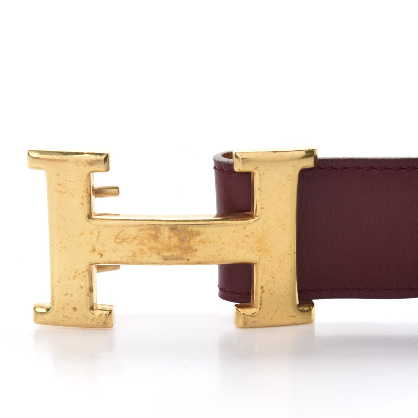 Box 32mm Fold Over H Belt 65 Rouge H