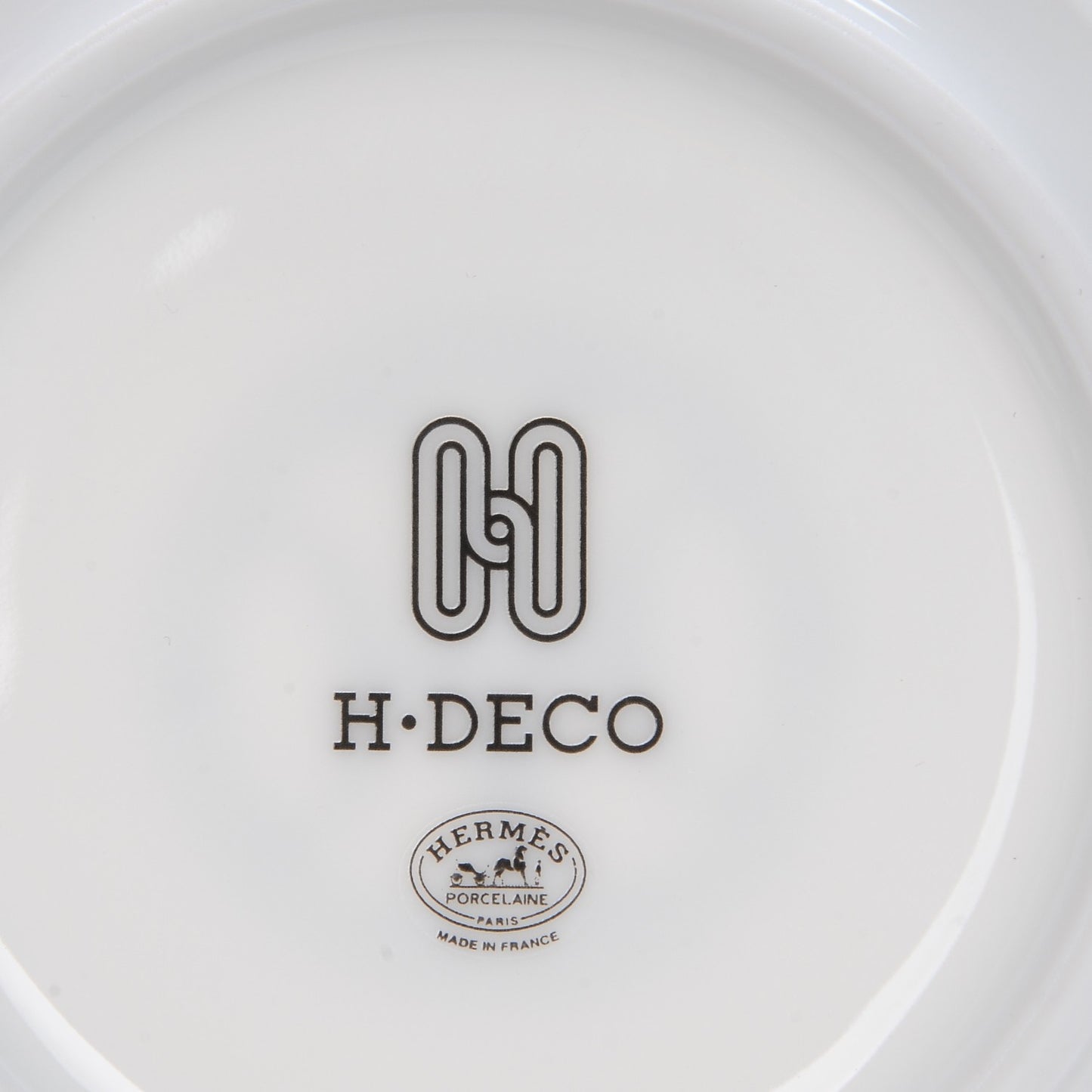 Porcelain H Deco Tea Cup and Saucer