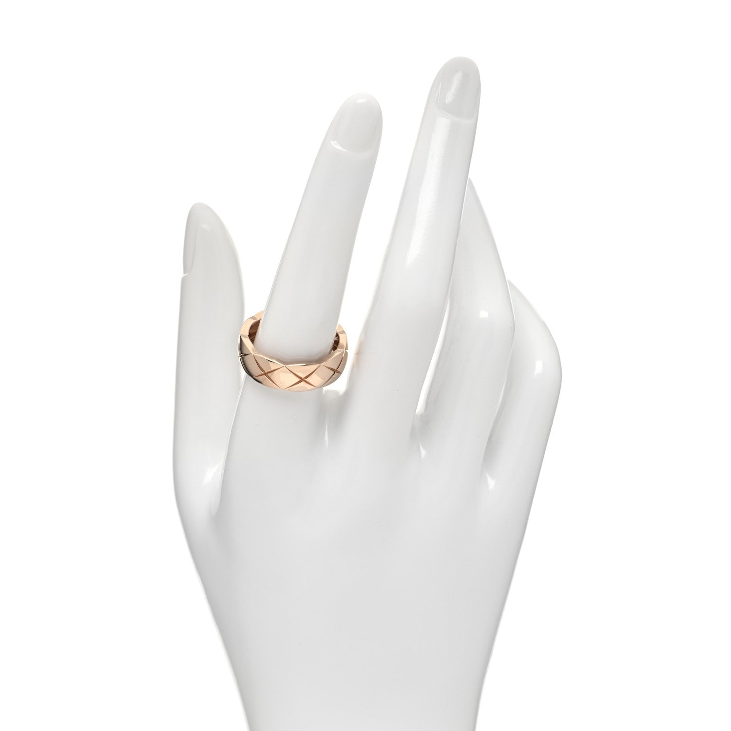 Chanel 18K Beige Gold Small Coco Crush Ring 57 8 2 of 6