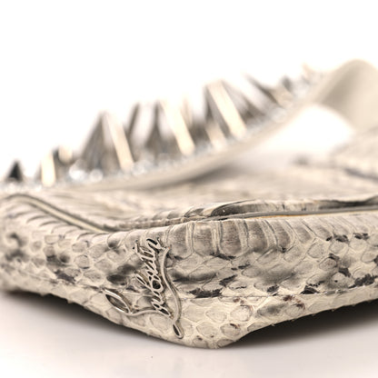 Christian Louboutin Snakeskin Artemis Spike Strap White 7 of 11