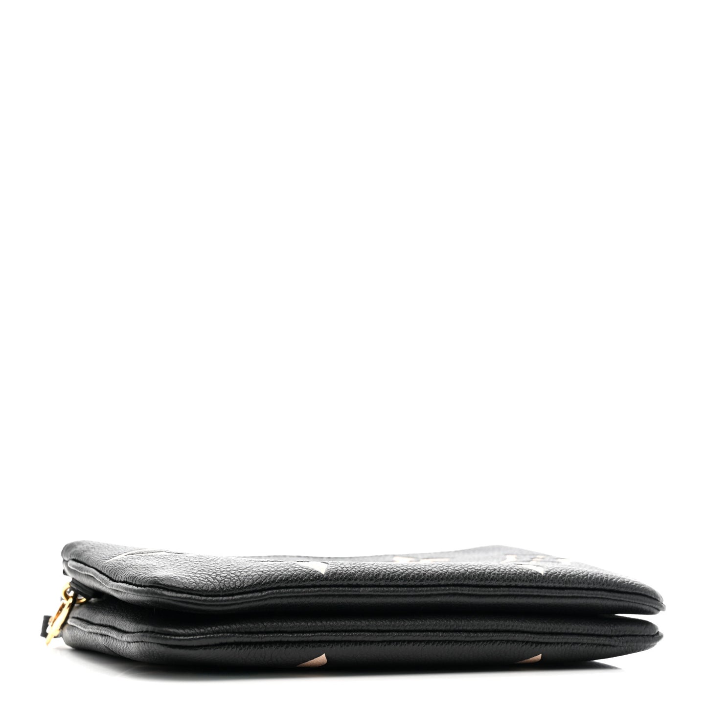 Empreinte Monogram Giant Double Zip Pochette Black Cream