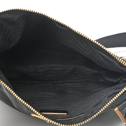 Prada Tessuto Nylon Messenger Bag Black 4 of 9