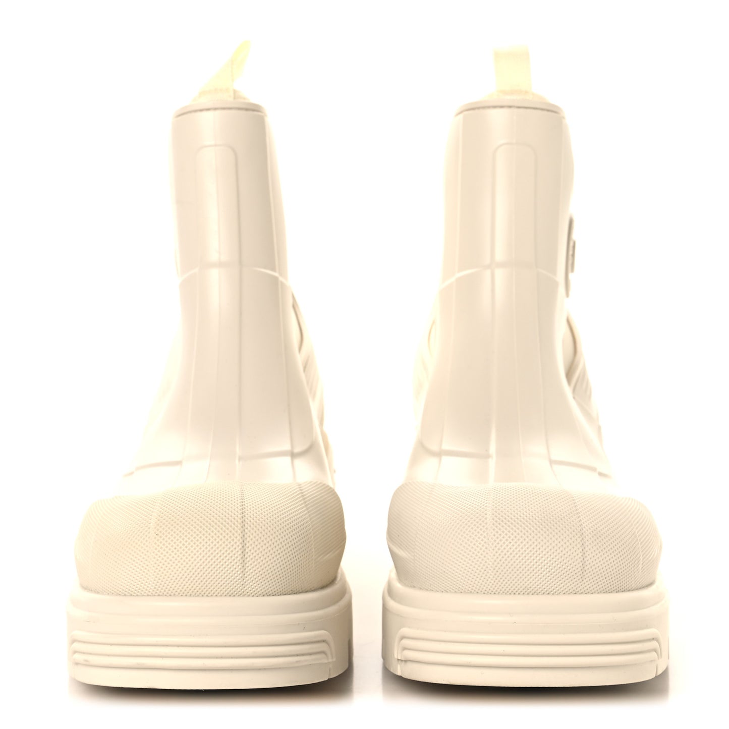 Neoprene Rubber Dior Genesis 30mm Ankle Boots 38 Off White