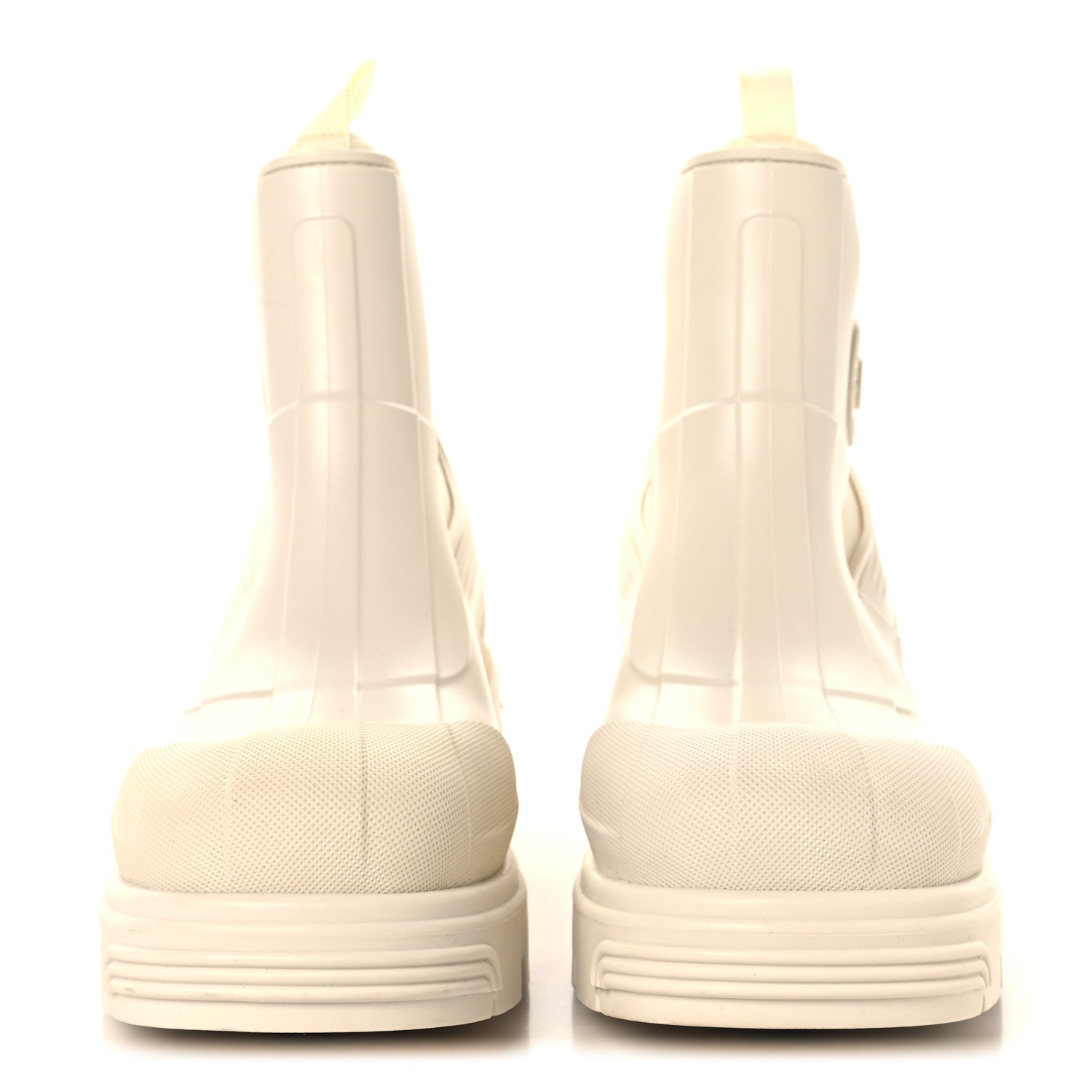 Christian Dior Neoprene Rubber Dior Genesis 30mm Ankle Boots 38 Off White 3 of 10