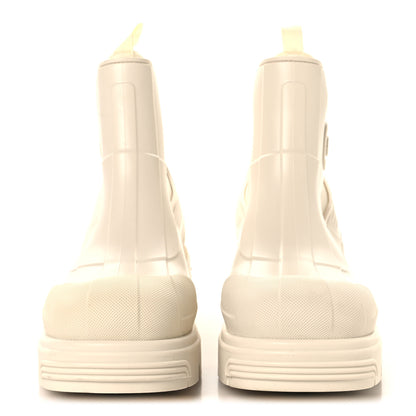 Christian Dior Neoprene Rubber Dior Genesis 30mm Ankle Boots 38 Off White 3 of 10