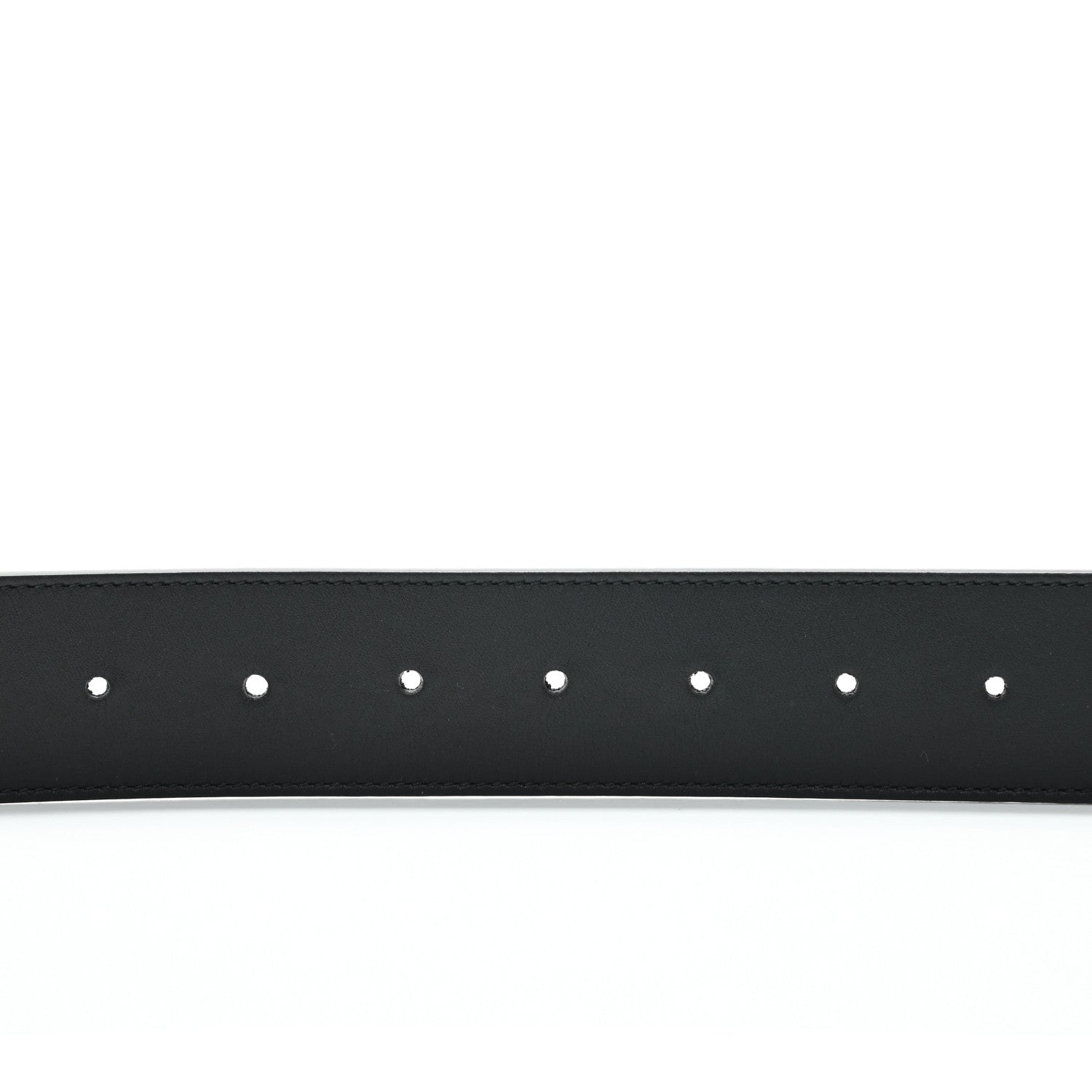 Gucci Moon Calfskin Pearl Double G 40mm Belt 85 34 Black Cream 5 of 5