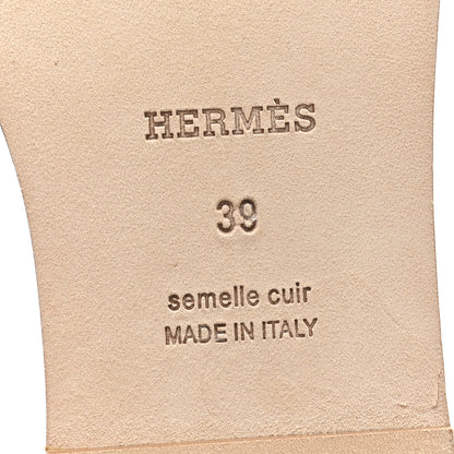 Hermes Denim Canvas Oran Sandals 39 Bleu Clair 7 of 10