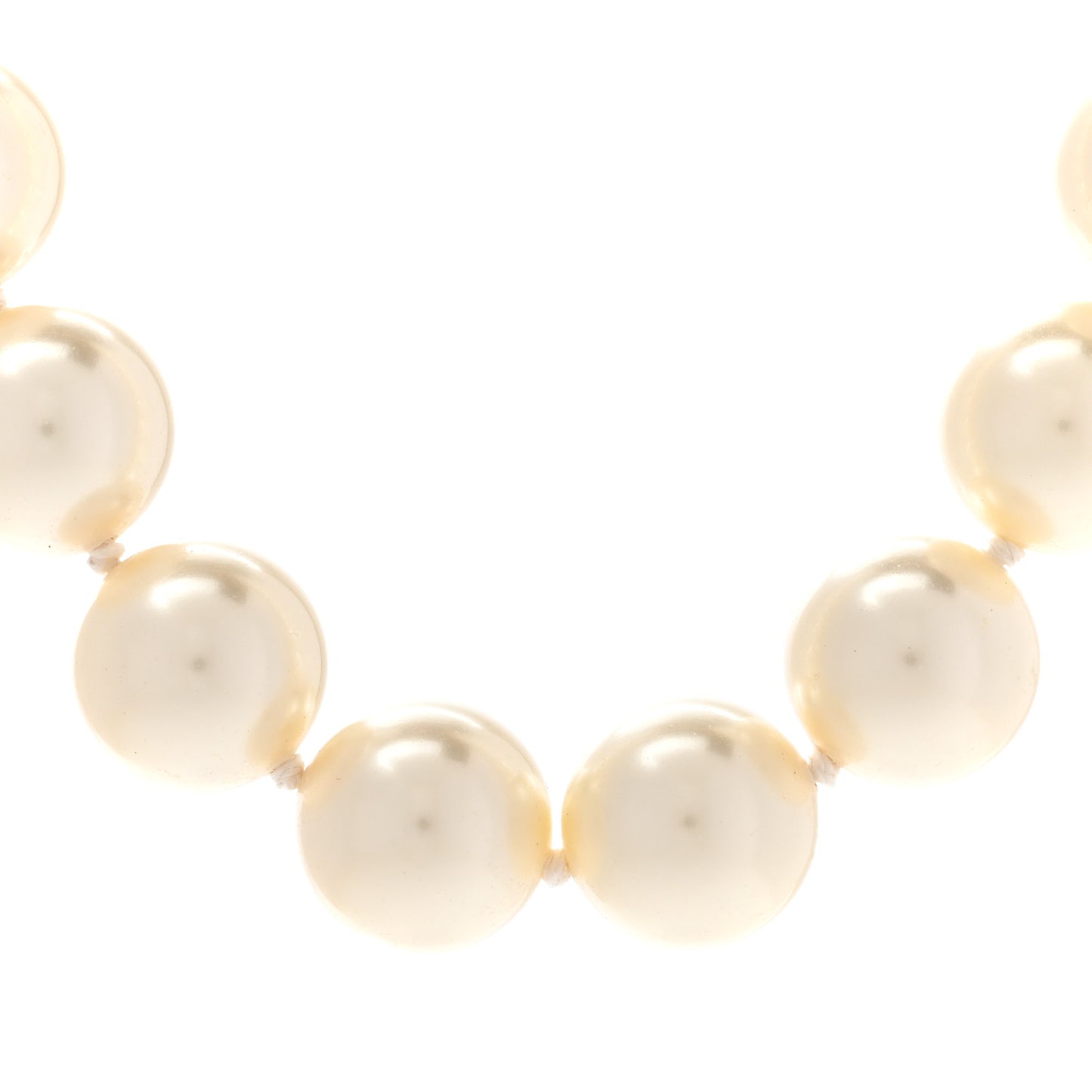 Pearl Crystal Short Necklace Gold