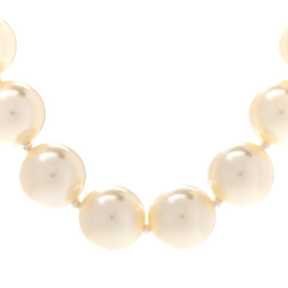 Chanel Pearl Crystal Short Necklace Gold 4 of 8