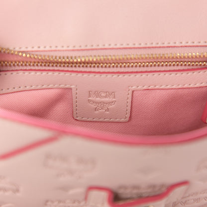 MCM Calfskin Ottomar Essential Flap Shoulder Bag Pink Blush 7 of 10
