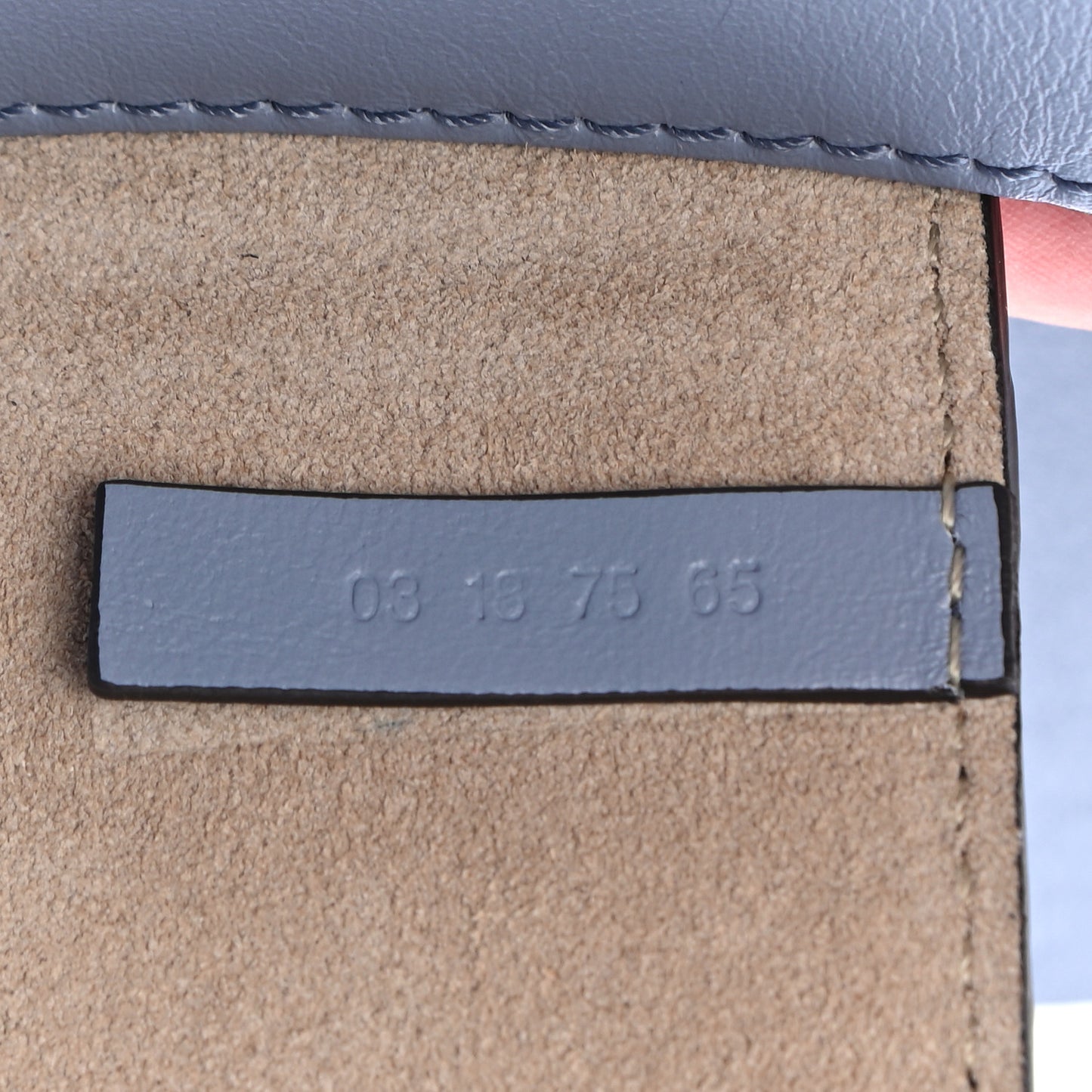 Suede Calfskin Mini Faye Shoulder Bag Washed Blue