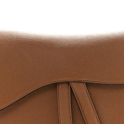 Christian Dior Grained Calfskin Saddle Bag Golden Saddle 8 of 11