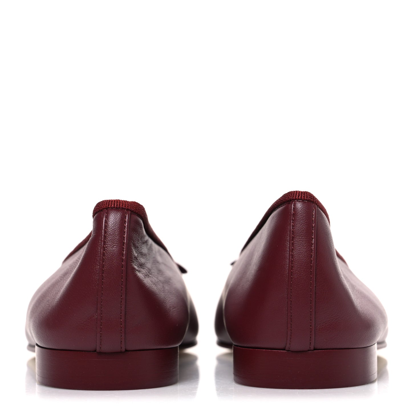 Lambskin Cap Toe CC Ballerina Flats 38.5 Burgundy Pink