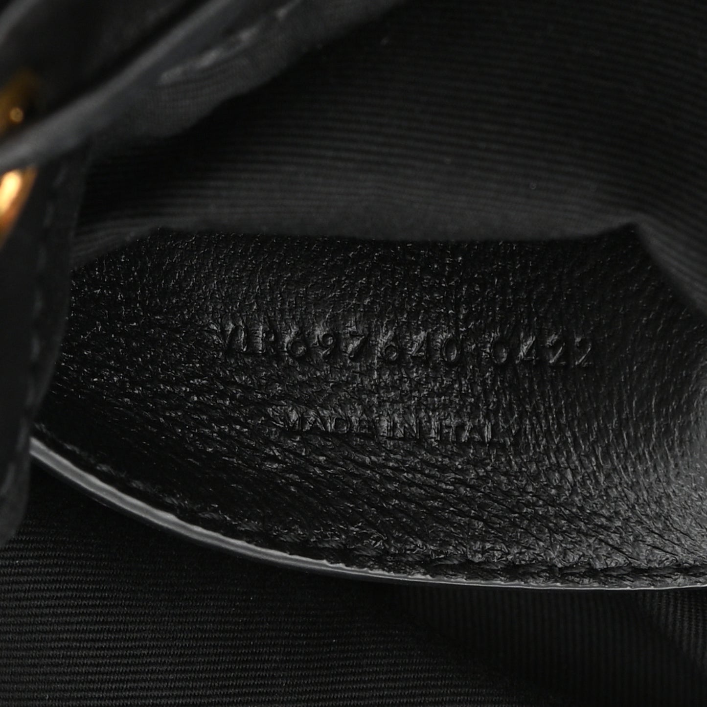 Lambskin Quilted Small Emmanuelle Bucket Bag Black
