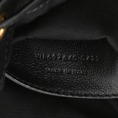 Saint Laurent Lambskin Quilted Small Emmanuelle Bucket Bag Black 6 of 10