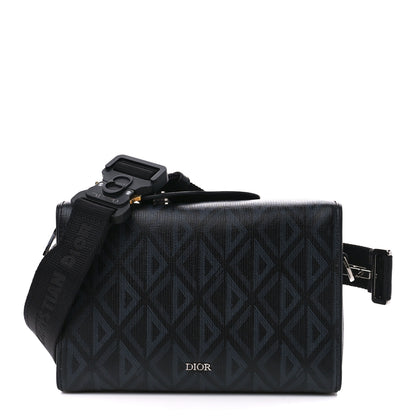 Christian Dior Canvas CD Diamond Lingot 22 Bag Black 1 of 10