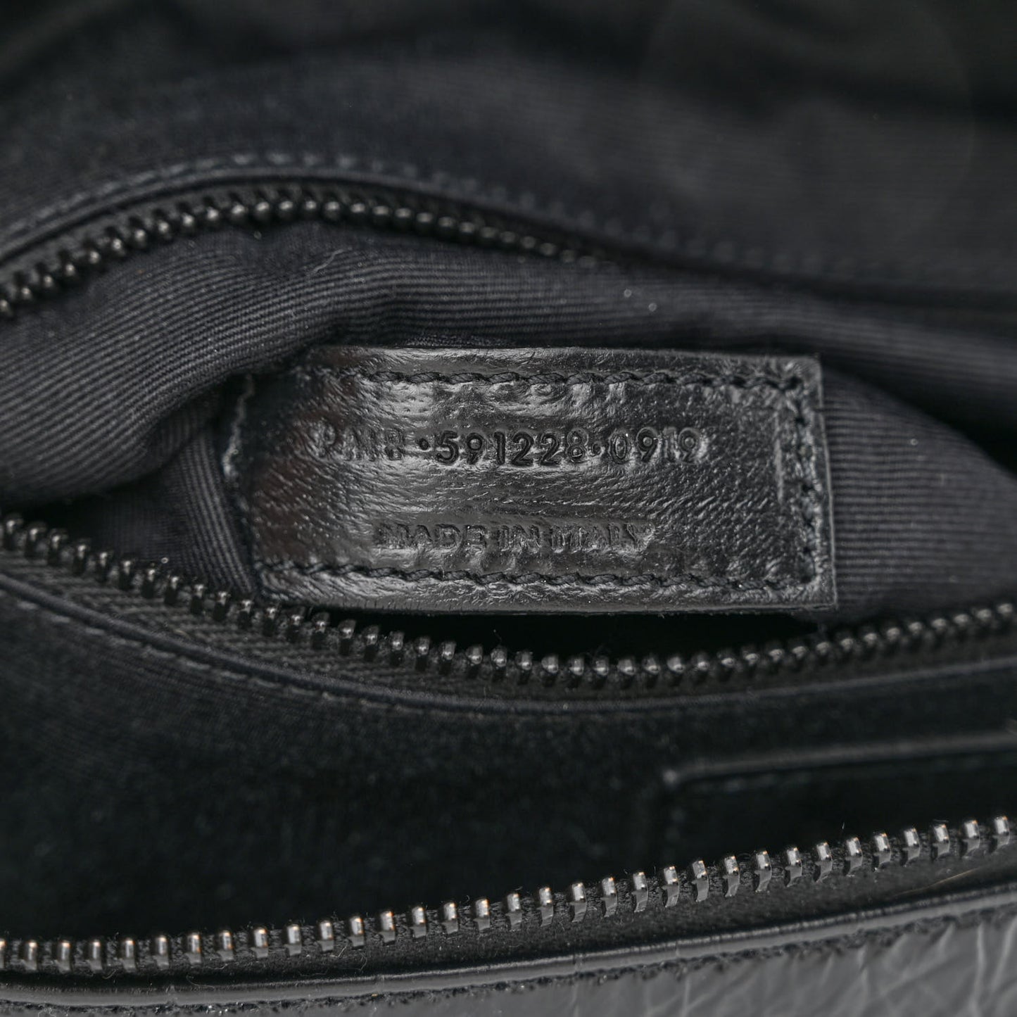 Crocodile Embossed Calfskin Matelasse Monogram Baby Niki Shoulder Belt Bag Black