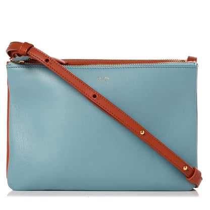 Celine Lambskin Small Multicolor Trio Crossbody Bag Antarctic 1 of 10