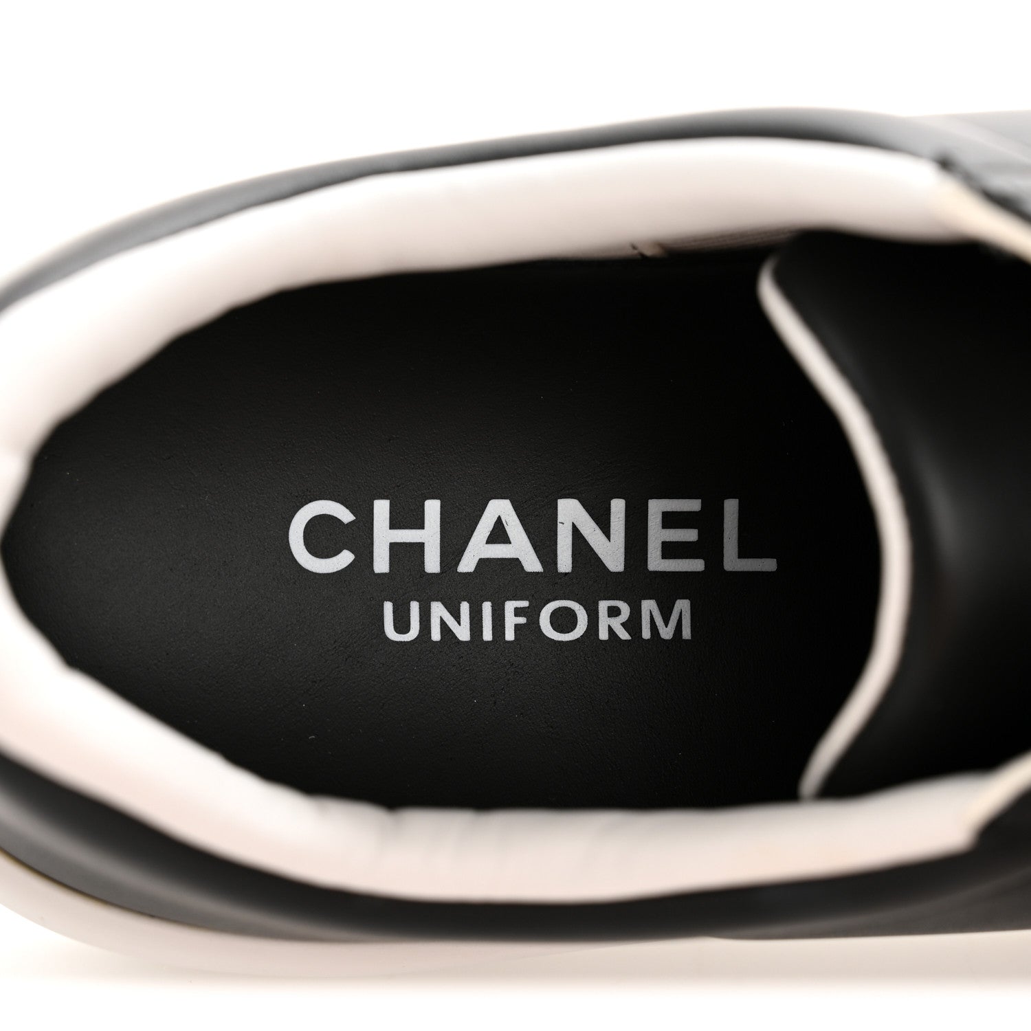 Chanel Calfskin CC Womens Sneakers 35 Black 8 of 9