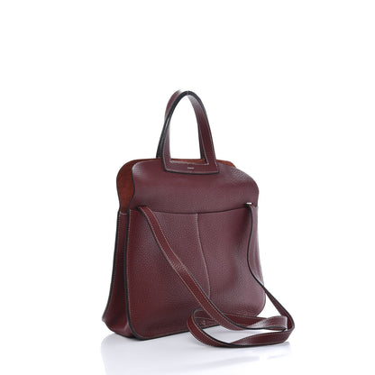Hermes Taurillon Clemence Halzan 31 GM Rouge H 4 of 16
