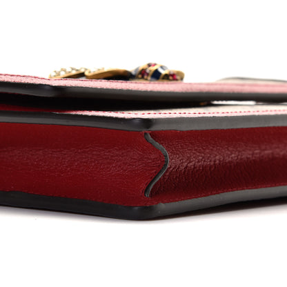 Gucci GG Supreme Monogram Web Queen Margaret Chain Wallet Red 6 of 10