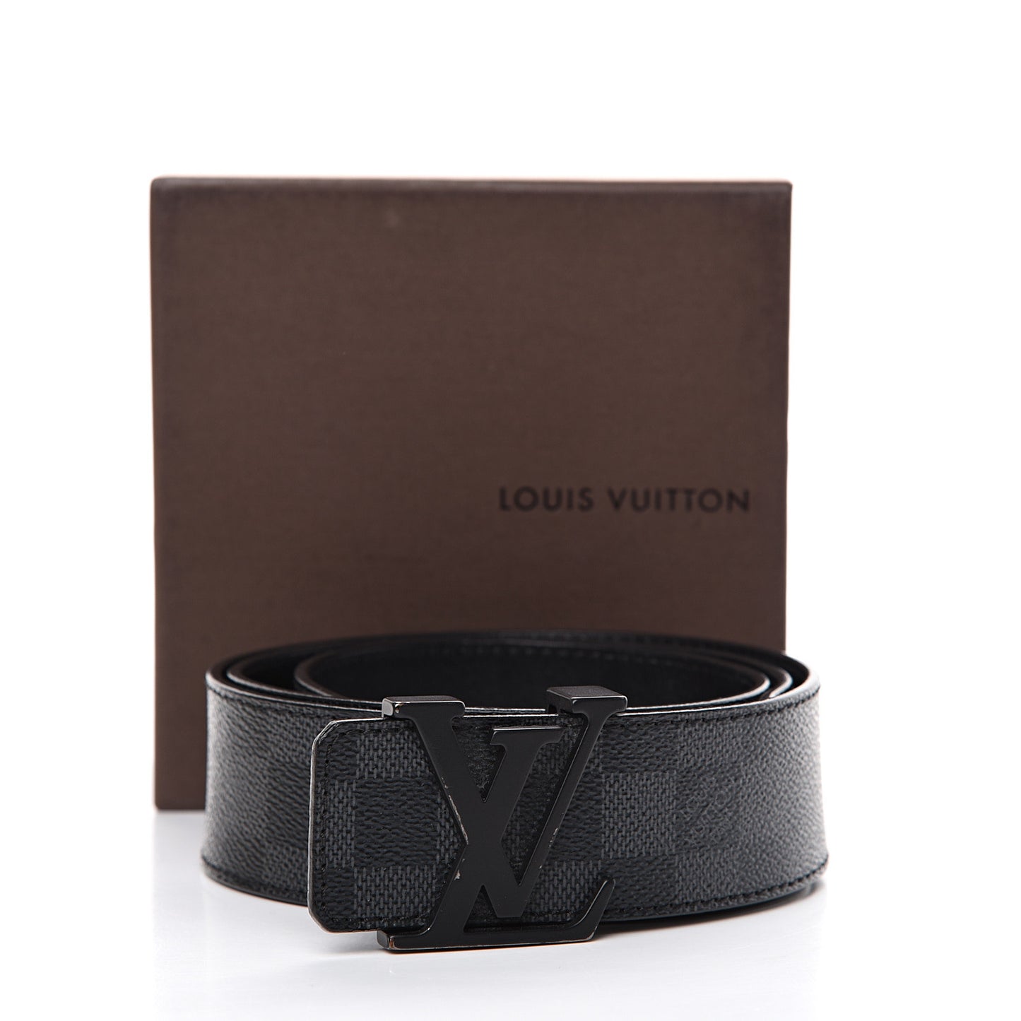 Damier Graphite 40mm LV Initiales Belt 90 36