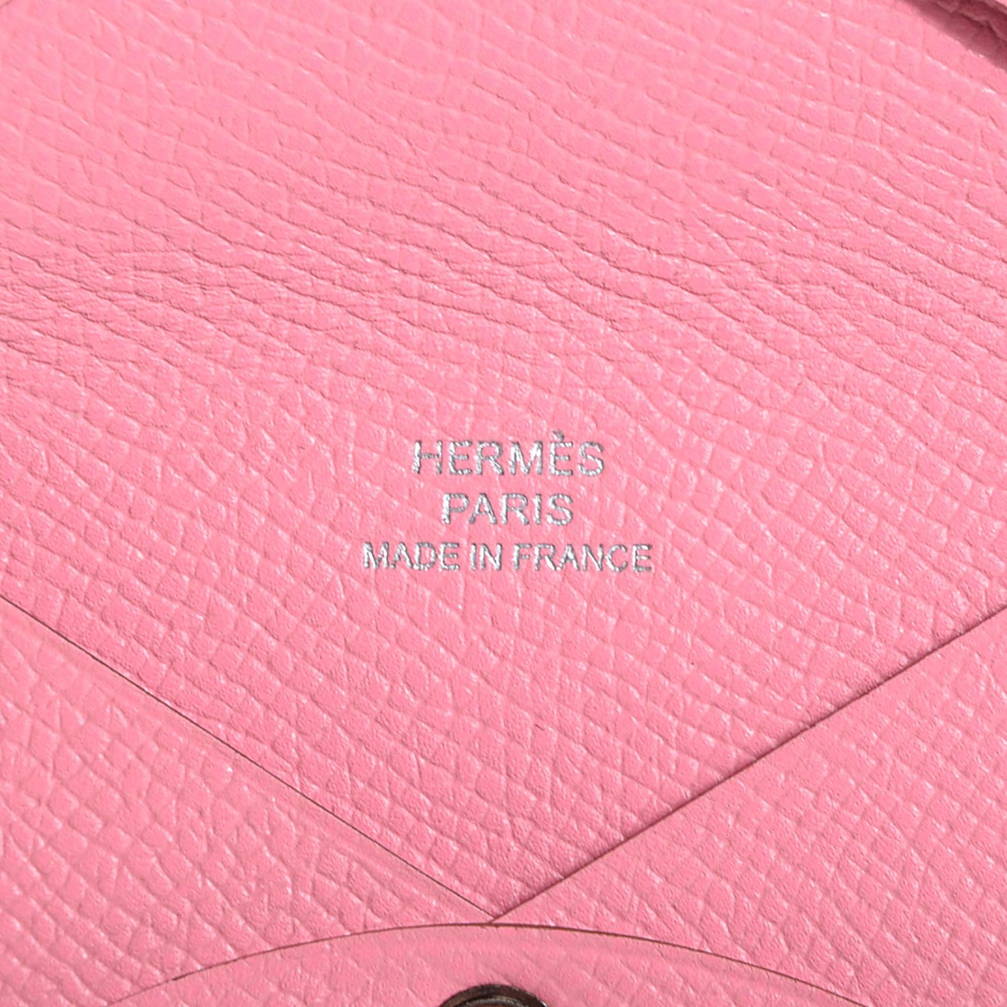 Epsom Calvi Card Case Rose Confetti