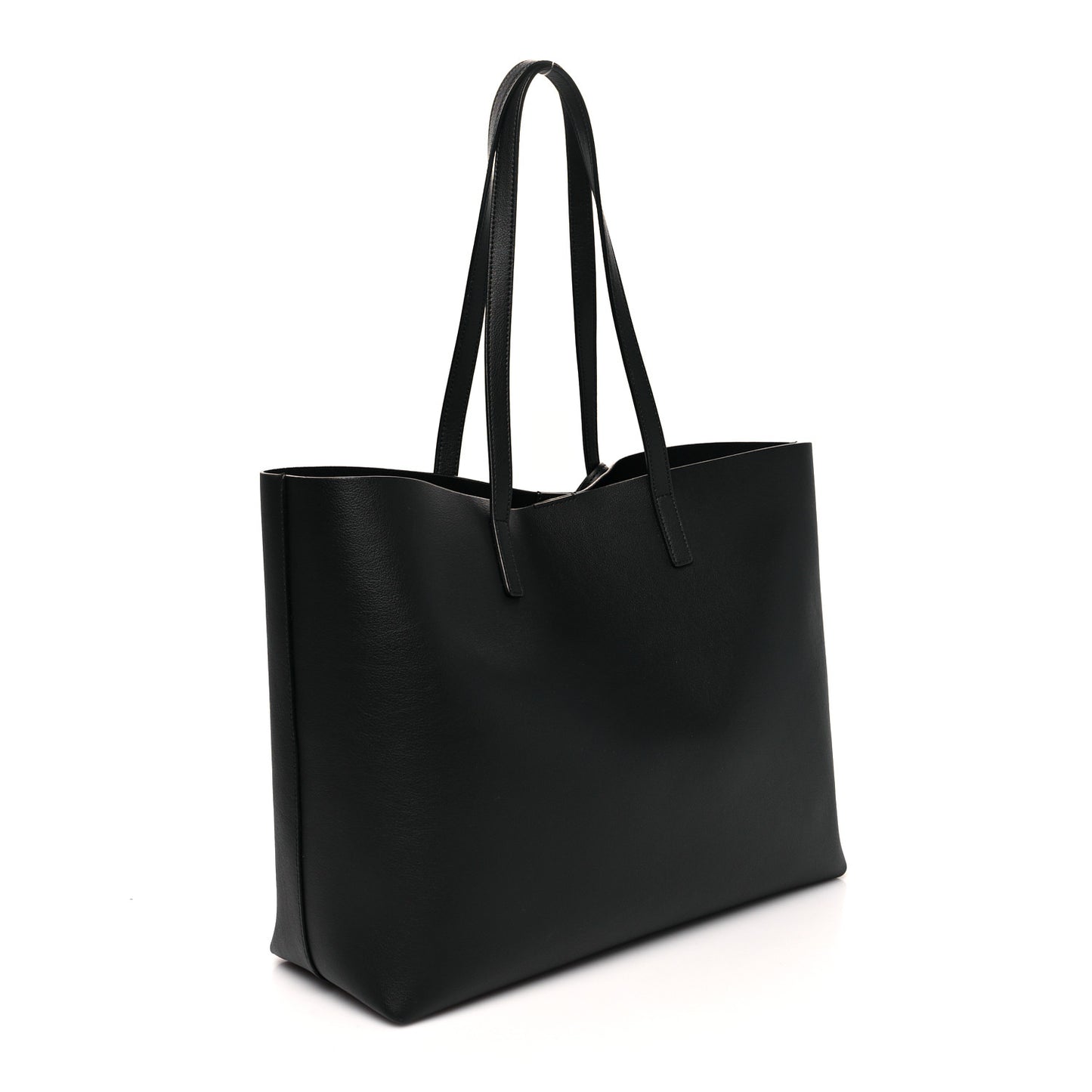 Calfskin Large Shopping Tote Black