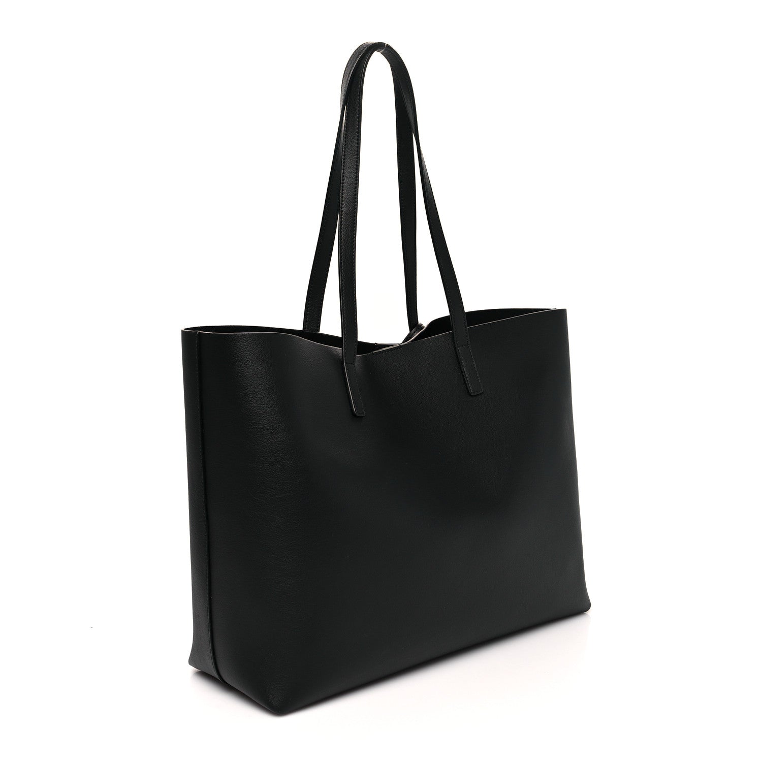 Saint Laurent Calfskin Large Shopping Tote Black 4 of 9