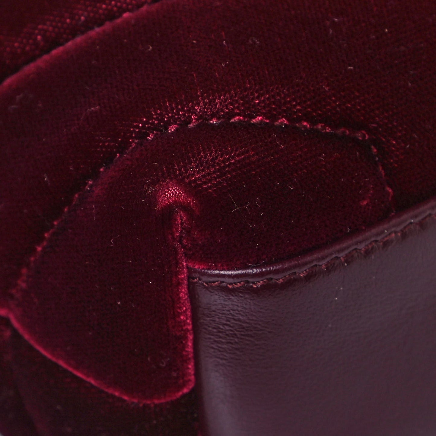 Velvet Y Quilted Monogram Toy Loulou Chain Satchel Light Burgundy