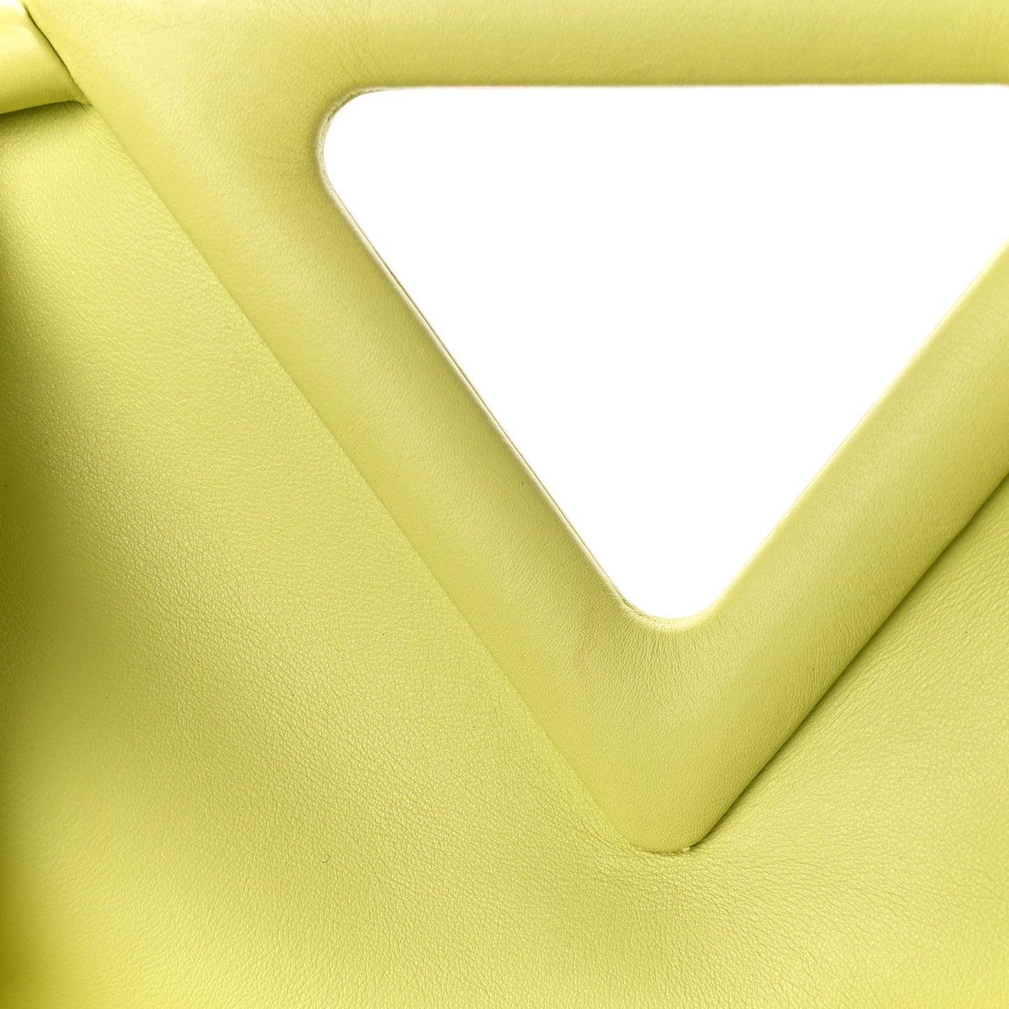 Calfskin Medium The Point Triangle Bag Seagrass