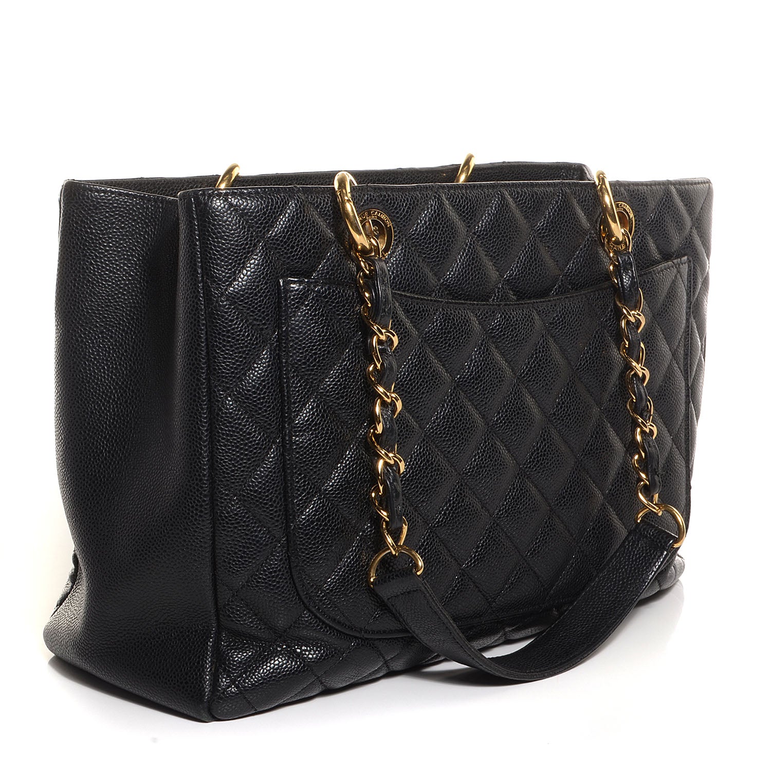 Chanel Caviar Grand Shopping Tote GST Black 3 of 7