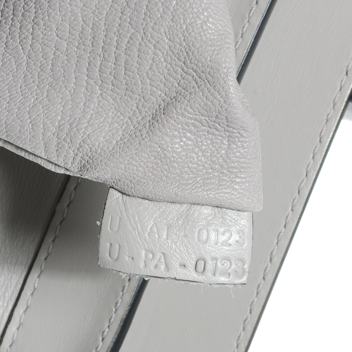 Palmelato Leather Mini Luggage Bag Light Grey